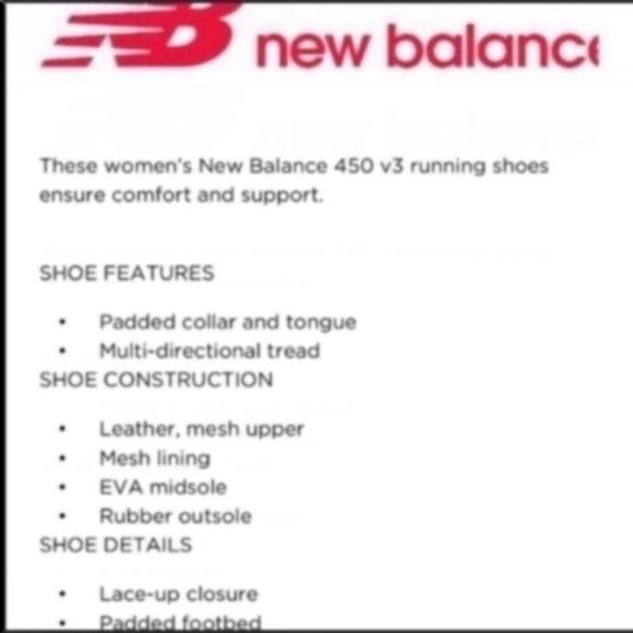New Balance 450 V3 Running Shoes *AS IS* - Picture 13 of 14